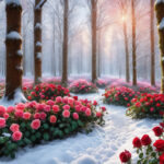 Snow roses